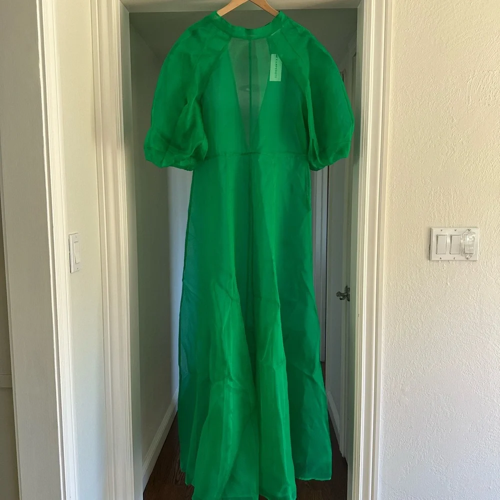 Chic Emerald Green Maxi Dress - Picture 5 of 9